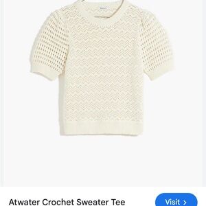 This cream sold out Maxwell short sleeve sweater could be yours!